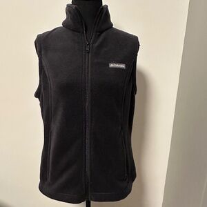 *COLUMBIA* Dk. Gray Fleece Sleeveless Vest Jacket Size Medium